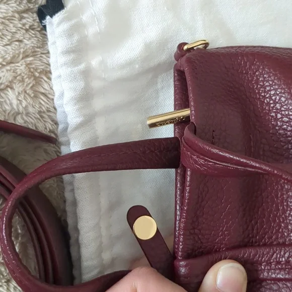 Cuyana Easy Phone Tote in Cherry - Picture 2 of 4